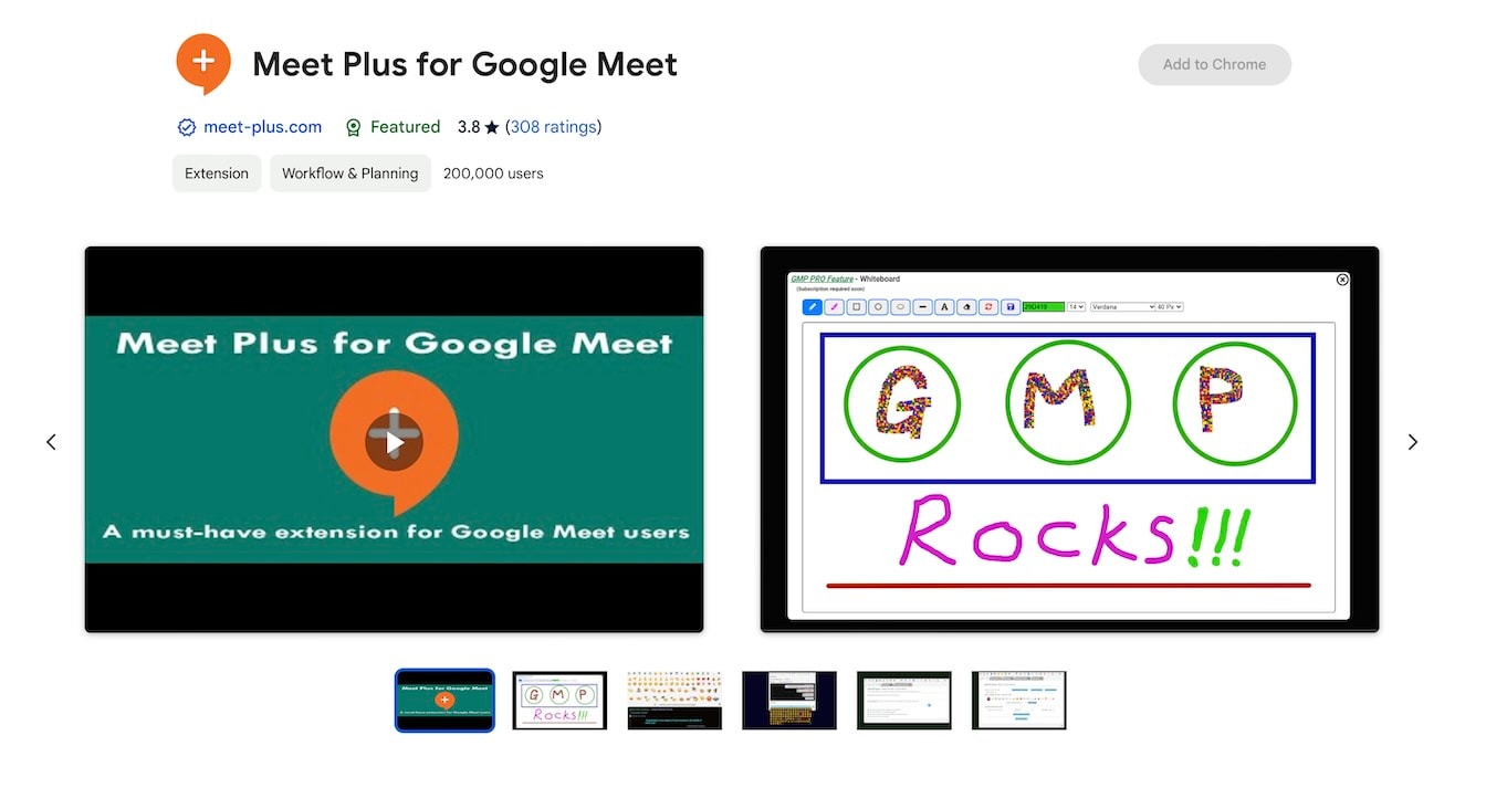 Meet Plus for Google Meet - Chrome Extension