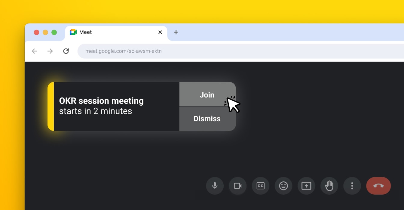 Reminder about overlapping meetings - Meeting Timer.