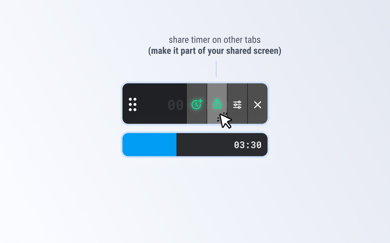 SubTimer controls (set, start, pause, stop, +1)