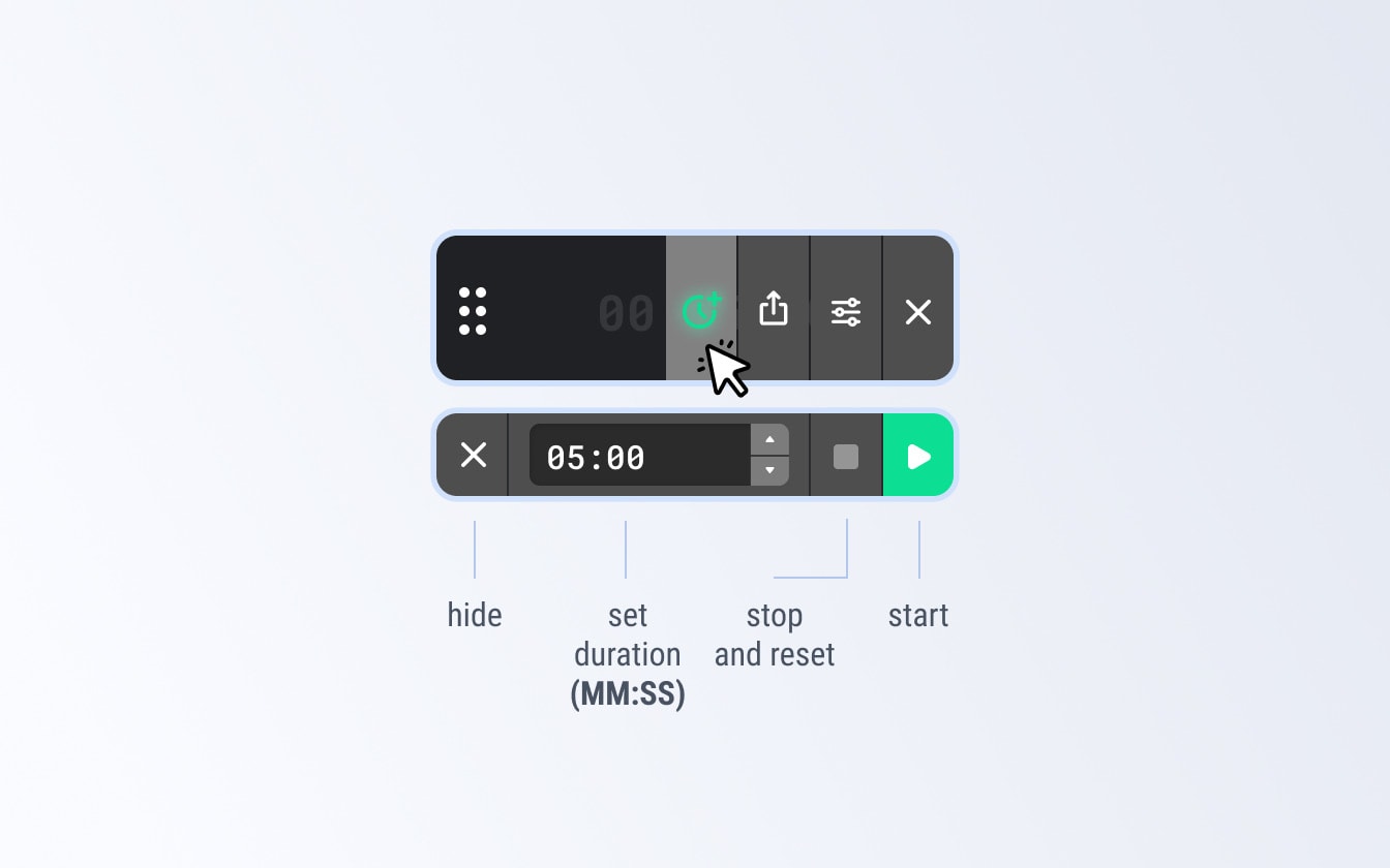 Add SubTimer inside Google Meet (overlay toolbar)