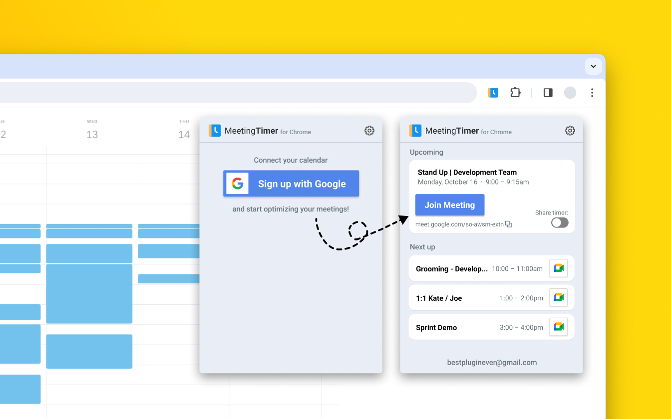 how to add timer on google meet